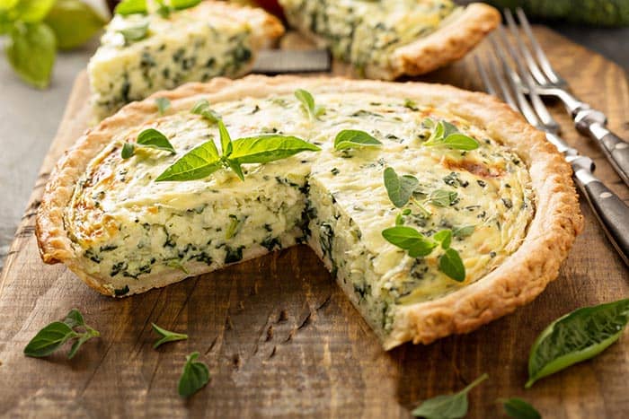 spinach quiche