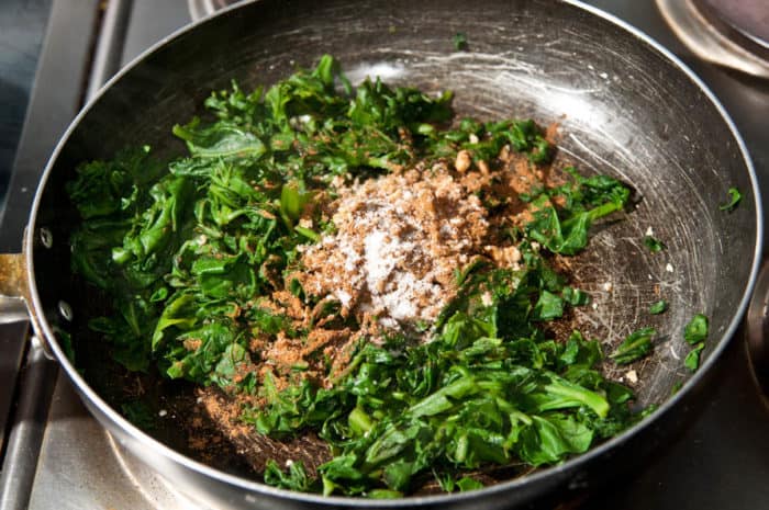 spinach garam masala